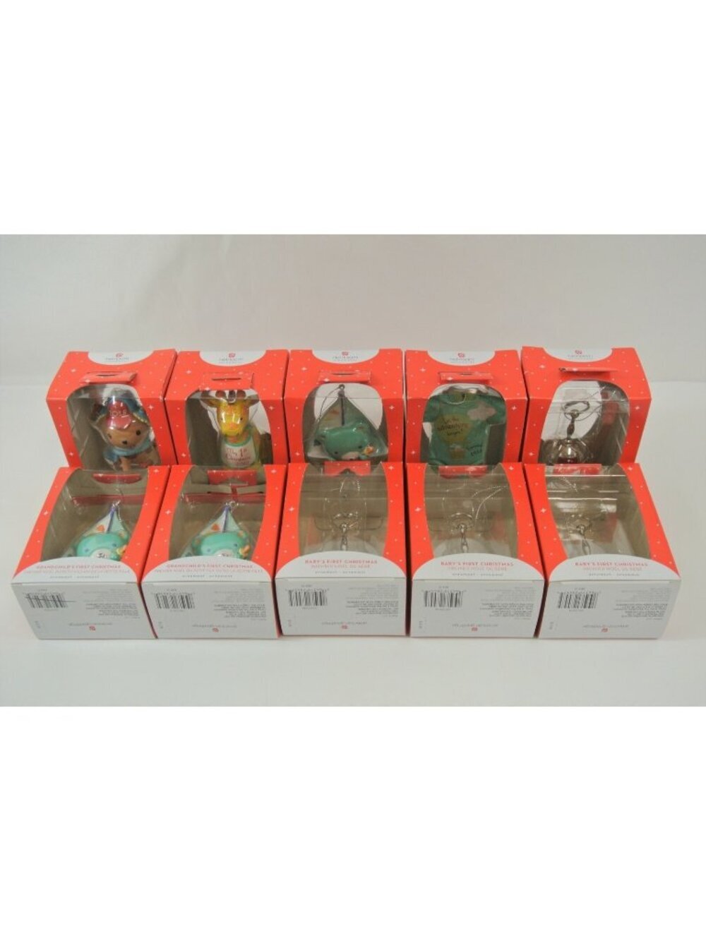 American Greetings Christmas Ornaments Grandson Parents-To-Be Lot of 10 Heirloom